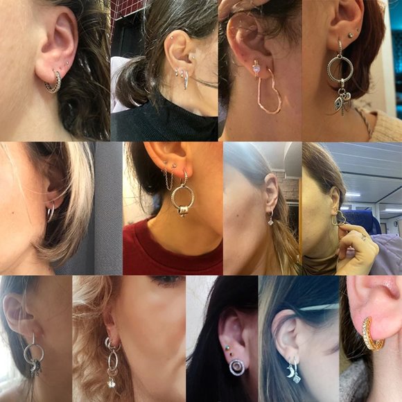 Pandora 925 Sterling Silver Golden Snitch Earrings Women’s Ear Pin Fine Jewelry - Picture 15 of 16